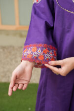 Purple Lawn Frock Suit - Image 3