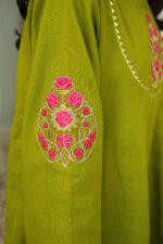 Dhani Green Lawn Frock Suit - Image 4