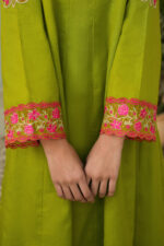 Dhani Green Lawn Frock Suit - Image 5