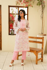 Printed Baby Pink Dress - Image 2