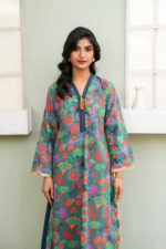Emerald Bloom Printed Lawn 2-Piece Suit - Image 2