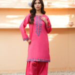 Fuchsia Radiance Embroidered 2-Piece Suit