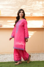 Fuchsia Radiance Embroidered 2-Piece Suit - Image 2