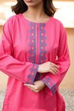 Fuchsia Radiance Embroidered 2-Piece Suit - Image 4