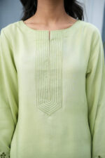 Pistachio Serenity Embroidered Silk 3-Piece Suit - Image 5