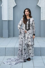 Monochrome Mist | Summer Linen 3-Piece