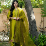 Olive Moss Silk 3-Piece