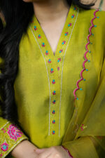 Olive Moss Silk 3-Piece - Image 3