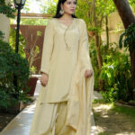 Ivory Lurex-Silk Embroidered 3-Piece Suit