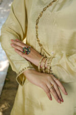 Ivory Lurex-Silk Embroidered 3-Piece Suit - Image 5