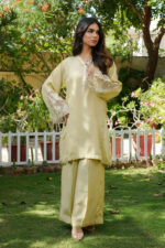 Ivory Radiance Hand-Embellished Silk 3-Piece Suit - Image 3