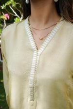 Ivory Radiance Hand-Embellished Silk 3-Piece Suit - Image 4