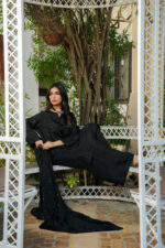 Midnight Ebony Sequin Silk 3-Piece Suit - Image 3