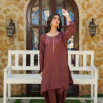 Mauve Mystique Shimmer Silk 3-Piece Suit