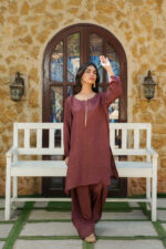 Mauve Mystique Shimmer Silk 3-Piece Suit