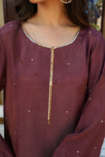 Mauve Mystique Shimmer Silk 3-Piece Suit - Image 2