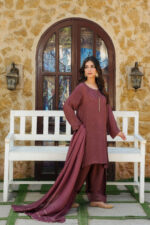 Mauve Mystique Shimmer Silk 3-Piece Suit - Image 4