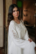Ivory Blossom Silk Suit - Image 4