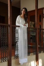 Ivory Blossom Silk Suit - Image 5