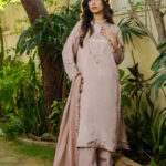 Rose Quartz Hand-Embellished Silk 3-Piece Suit