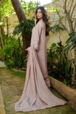 Rose Quartz Hand-Embellished Silk 3-Piece Suit - Image 2