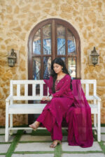 Magenta Royale Silk 3-Piece - Image 3