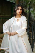 Snow White Hand-Finished Silk 3-Piece Suit - Image 5