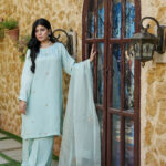 Azure Serenity Silk 3-Piece