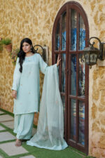 Azure Serenity Silk 3-Piece