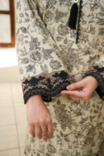 Black & Fawn Printed Lawn Suit - Image 5