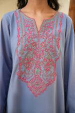 Blue Shaded Lawn Suit - Image 4