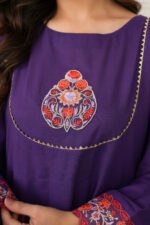 Purple Lawn Frock Suit - Image 6
