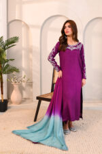 Plum Aura Sheesha Silk 3-Piece