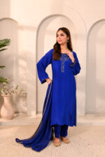 Azure Radiance Sheesha Silk 3-Piece