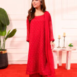 Pink Élan Chiffon 3-Piece