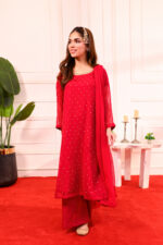 Pink Élan Chiffon 3-Piece