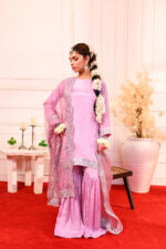 Lilac Royale Gharara 3-Piece - Image 2