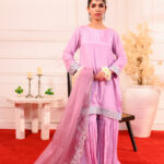 Lilac Royale Gharara 3-Piece